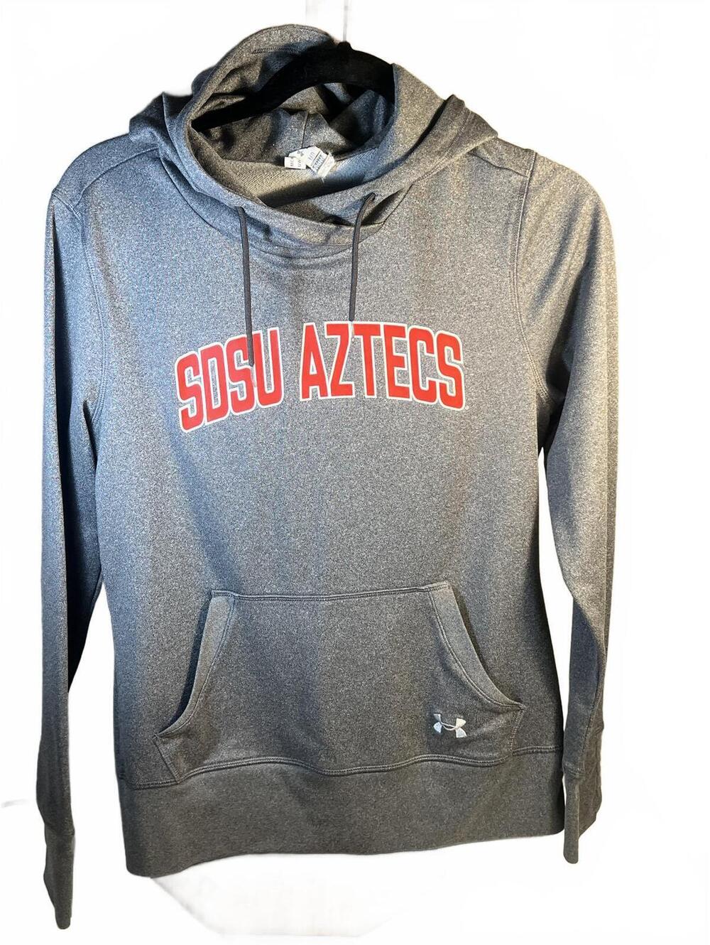 Under Armour SDSU Aztecs ColdGear Hoodie Sweatshirt Medium Gray